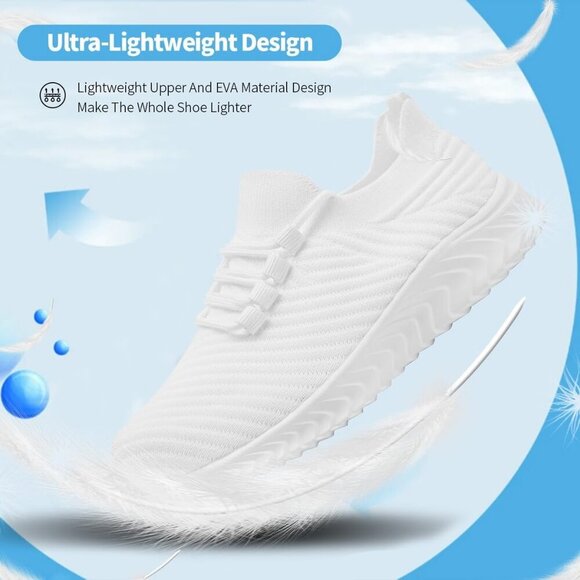 Womens Running Shoes Sneakers Tennis Walking Slip on Lightweight Outdoor Sports - Picture 2 of 7